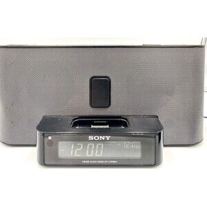SONY Speaker Clock Radio 30 Pin iPod ICF-C1iP MK2 Dream Machine - 2 AVAILABLE